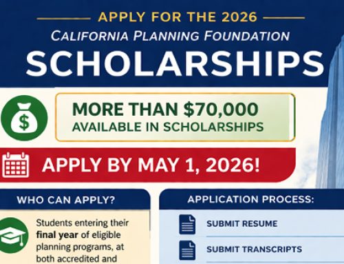 Apply for the 2026 California Planning Foundation Scholarships